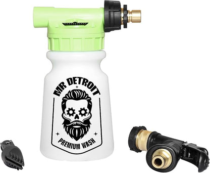 Mr. Detroit - Car Wash Foam Blaster Water Gun for Cars Trucks Boats Garden Home Use & More, Scratch Free Cleaning, Foam Cannon Car Sprayer - 1 pc Set