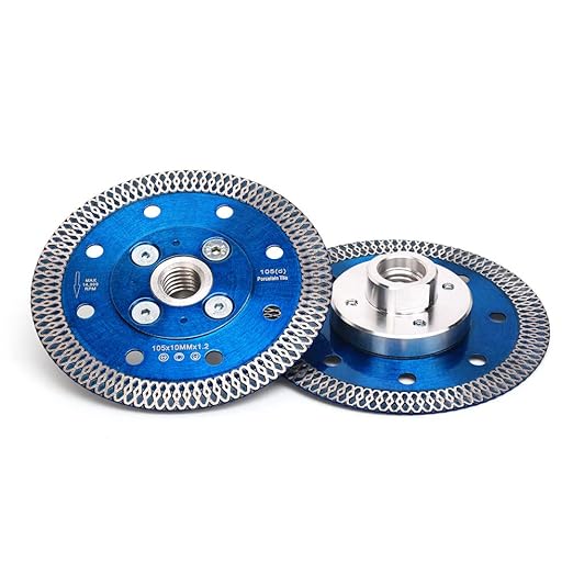 ZERICHIVE 4" Super Thin Diamond Tile Blade with Flange for Cutting Porcelain Tile Stone