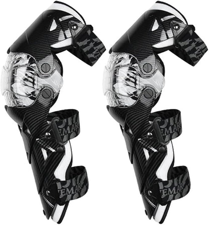 Tempsnow Knee and Shin Guards Motorcycle Protective Gear for Adults Hard Collision Avoidance Motocross Racing Knee Protector Shin Guards Motorbike Knee Guards Shin Protector