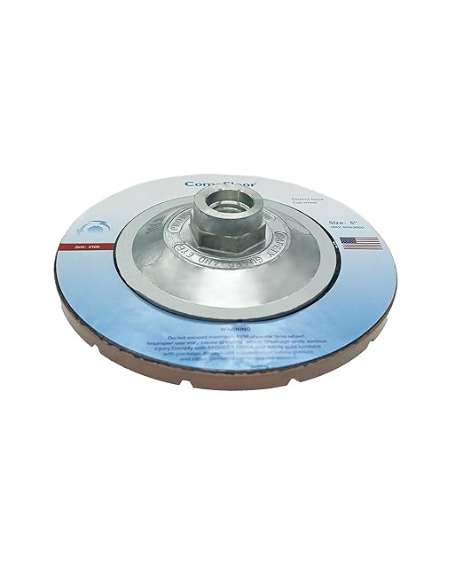 Concrete Grinding Wheel 5" Ceramic Diamond Cup Wheel for Floor Grinding, 100# Dry Edge Polishing Discs Fits Angle Grinder, 5/8"-11