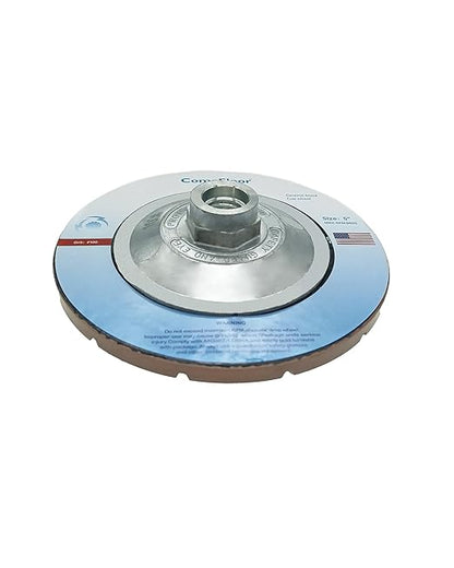 Concrete Grinding Wheel 5" Ceramic Diamond Cup Wheel for Floor Grinding, 100# Dry Edge Polishing Discs Fits Angle Grinder, 5/8"-11