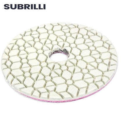 3 Step Diamond Polishing Pads 3-Pcs Step 3 Abrasive Disc for Granite Quartz Marble Concrete Terrazzo