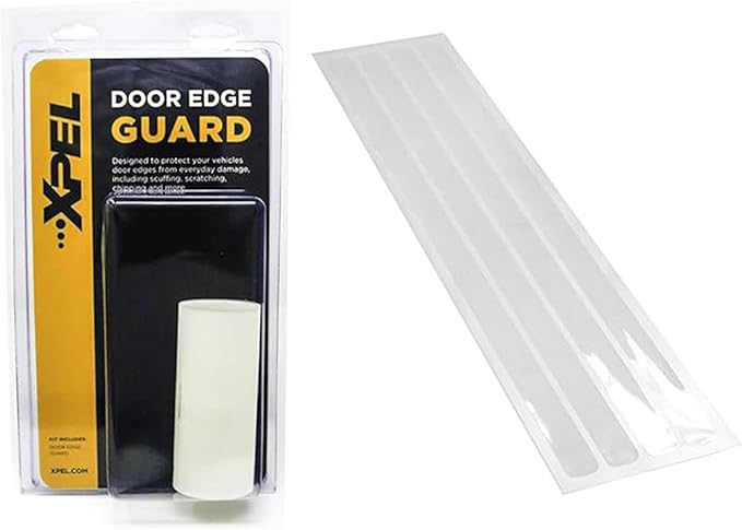 XPEL Door Edge Guard Protection Film Roll, 4-24" Strips - Car or Truck Doors, Protective Barrier Against Minor Scratches, Paint Chips, Door Edge Impact, and Dings - Prevents Damage and Possible Rust