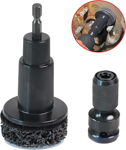 Ljcyrmlsy Professional 5-Head Wheel Hub and Stud Cleaning Kit, Brake Parts Maintenance Tool Set for Cars and Trucks