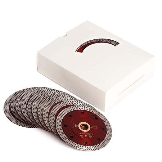 10 Pcs/Lot 4" Diamond Saw Blade Supper Thin Porcelain Blade for Tile Stone (4"-10pcs)…