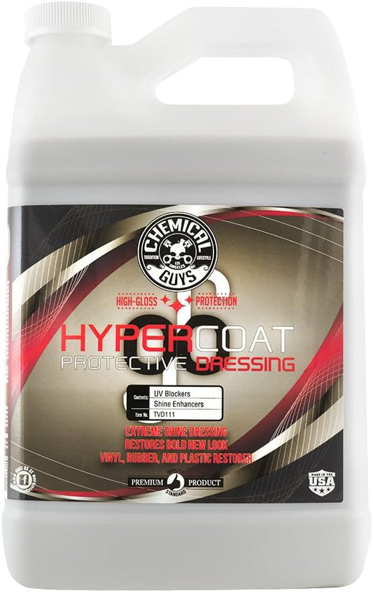 Chemical Guys TVD111 G6 HyperCoat High Gloss Coating Protectant Sprayable Dressing (Works on Vinyl, Rubber, Plastic, Tires and Trim) Safe for Cars, Trucks, Motorcycles, RVs & More, 128 fl oz (1 Gal)