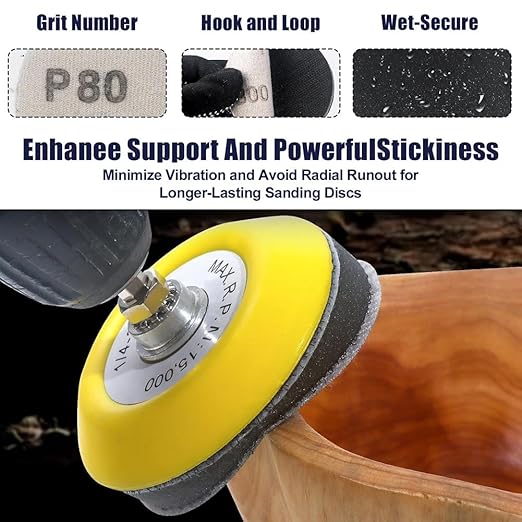 WCIC 133-Piece 3-Inch Ultimate Sanding & Polishing Kit | P60 to P10000 | 12 Grits, 120 Discs + Hooks, Loops, Pads & Plates | Complete Solution for Auto Wood Metal