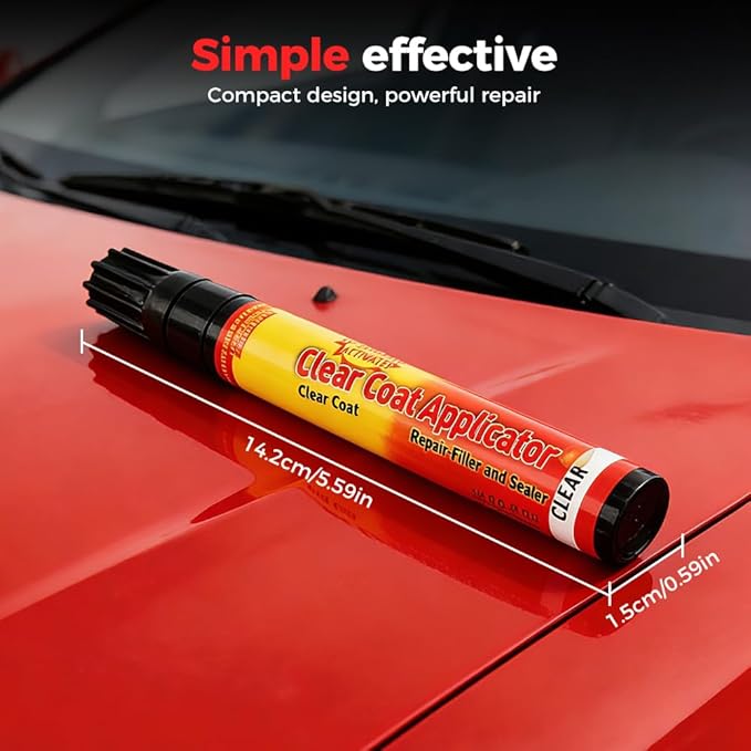 Magic Car Scratch Removal Pen, Weatherproof Auto Paint Repair Pen Brush Clear Scratch Remover Touch up Pens, Vehicles Repair for Car Colors & Surfaces (5)