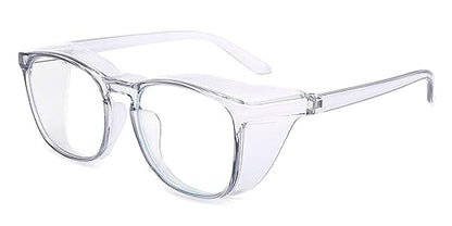 Alsenor Safety Glasses Anti Fog Goggles Protective Eyewear Blue Light Blocking Anti Dust UV Protection Glasses For Men Women (Blue)