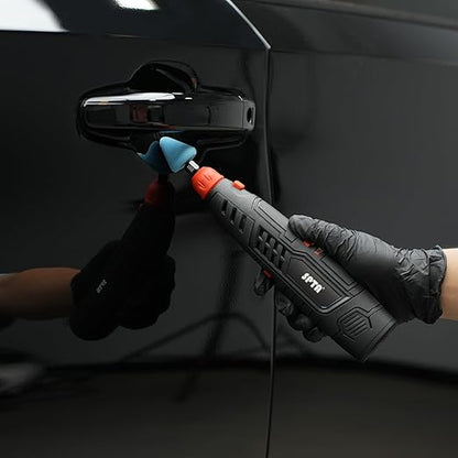 Cordless Rotary Tool, SPTA Powerful Mini Detail Polisher Kit, 36Pcs 12V Li-ion Battery 5,000-25,000 RPM Micro Auto Detailing Car Polisher Polishing Foam Pad Set for Buffing Polishing Sanding Cleaning