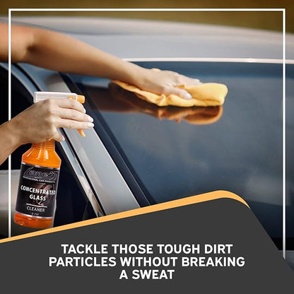 LANE'S Concentrated Auto Glass Cleaner | Tint-Safe Car Windshield, Window Cleaner | Removes Automotive Smoke Film, Fingerprints, & Smudges | Streak-Free, Safe for All Glasses | 16oz, 2 Pack
