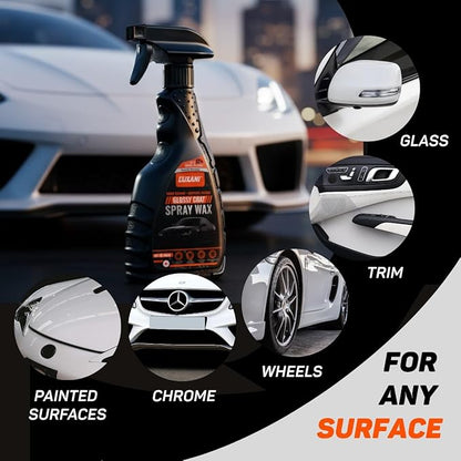 L’UXANI Graphene Ceramic Spray Coating | Advanced Graphene Technology | Professional Hydrophobic Top Coat for Cars, Motorcycles, RVs & Boats | Deep Gloss, Easy Application, Long-Lasting Protection