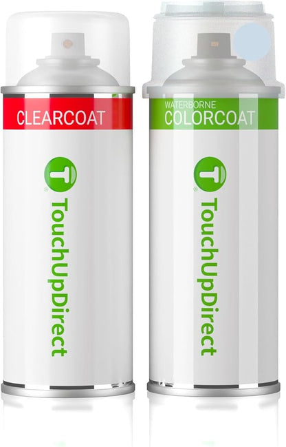 TouchUpDirect MT Blue Mist Compatible with Ford Exact Match Touch Up Paint Aerosol - Essential Kit