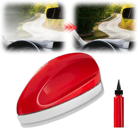 Automotive Oil Film Cleaning Brush, Car Glass Oil Film Cleaner Glass Cleaning Board Cleaning Wipe Windshield Cleaner, Glass Oil Film Remover for Windshield Improves Clarity Visibility (1, Red)