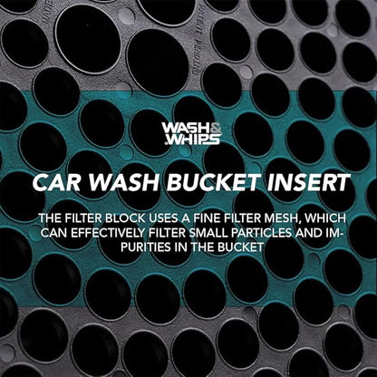 WASH&WHIPS Pit Stop Particle Interceptor for Car Wash - Innovative Interceptor Funnel Technology Separates Abrasive Dirt & Debris from Wash Water, Black 2 (Pack)