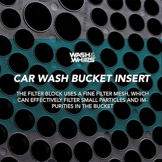 WASH&WHIPS Pit Stop Particle Interceptor for Car Wash - Innovative Interceptor Funnel Technology Separates Abrasive Dirt & Debris from Wash Water, Black 2 (Pack)