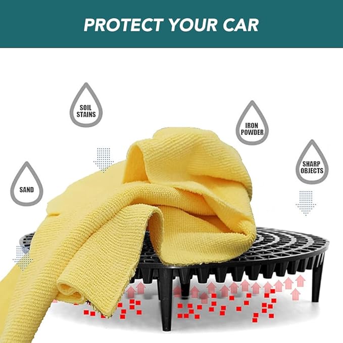 WASH&WHIPS Pit Stop Particle Interceptor for Car Wash - Innovative Interceptor Funnel Technology Separates Abrasive Dirt & Debris from Wash Water, Black 2 (Pack)