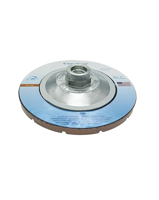 Concrete Grinding Wheel 5" Ceramic Diamond Cup Wheel for Floor Surface, 30# Dry Edge Polishing Discs Fits Angle Grinder, 5/8"-11
