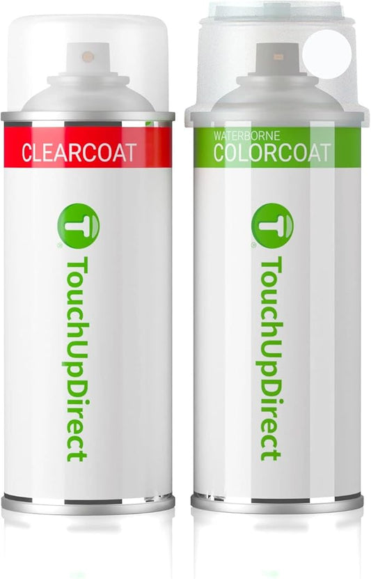 TouchUpDirect Z2 Frozen White Compatible with Ford Exact Match Touch Up Paint Aerosol - Essential Kit
