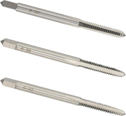 6-32 UNC Hand Tap Right Hand, 6 x 32 Threading Hand Tap 3Pcs
