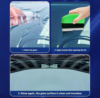 2026 Upgrade 2.0 Clear Vision Glass Cleaner, Oil Film Cleaning Brush for Automotive Windows, Clearvision Cars Windshield Cleaner Tool, Universal Cleaning Wipe Board (Upgrade)