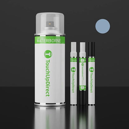 TouchUpDirect KU/M6802 Indigo Blue Metallic Compatible with Ford Exact Match Touch Up Paint Combo - Essential Kit