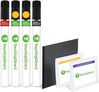 TouchUpDirect RH Yellow Splash Metallic Tricoat Compatible with Ford Exact Match Touch Up Paint Brush - Platinum Kit