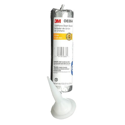 3M Urethane Seam Sealer, 08364, Beige Color, High Solids, Permanently Flexible, 310 mL/10.5 oz Foil Pack