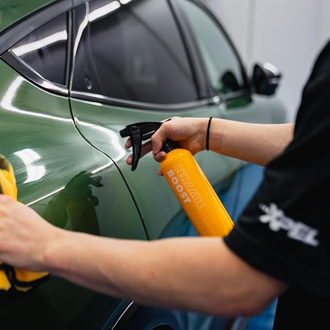 XPEL Ceramic Boost Spray Coating, 16oz - Silicon Dioxide Car Detailing Spray, Beads and Repels Water, Dust, Lint, and Protects Against Debris - Safe for Cars, Trucks, Motorcycles, RV's & More