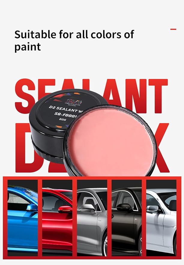 SGCB Pro Auto Care Synthetic D2 Sealant Wax Kit of 4, Brazilian Carnauba Cleaner Wax Paste, Resin Enriched Natural Hard Wax, Wax Waterproof Detailing Protection Used to resist surface contaminants