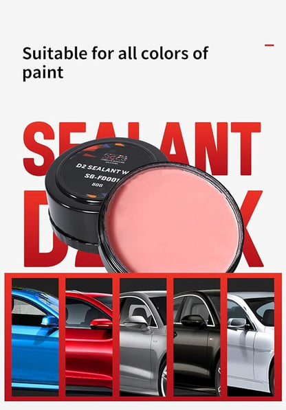 SGCB Pro Auto Care Synthetic D2 Sealant Wax Kit of 4, Brazilian Carnauba Cleaner Wax Paste, Resin Enriched Natural Hard Wax, Wax Waterproof Detailing Protection Used to resist surface contaminants