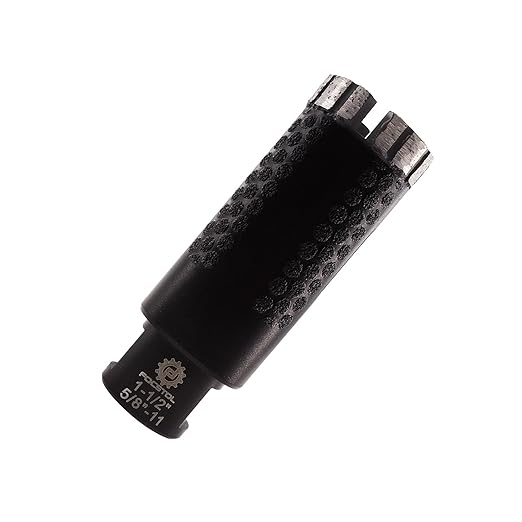 Diamond Core Drill Bit - FOCSTOL 1-1/2''(38mm) Laser Welded Hole Saw for Dry or Wet Drilling Granite Marble Concrete Quartz 5/8''-11 Thread
