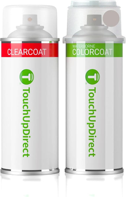 TouchUpDirect 4X1 Titanium Glow Compatible with Toyota Exact Match Touch Up Paint Aerosol - Essential Kit