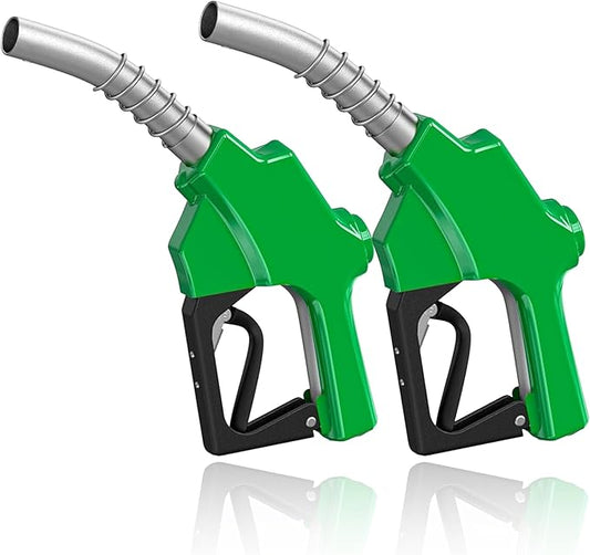 1 Inch NPT Automatic Fueling Nozzle 1-3/16 Inches(OD=30mm) Spout Auto Shut Off Aluminum Alloy, High Spout Car Refilling Nozzles Used for Diesel Petrol Gasoline Kerosene