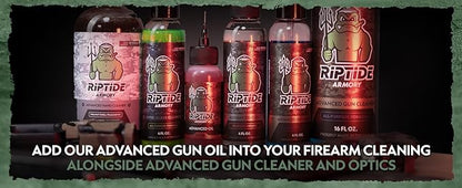 Riptide Armory Advanced Gun Cleaner & Gun Oil Kit - Cleans, Lubes, Protects Targeted Long-Lasting Formula - Nano Coat Technology - Veteran Founded & Formulated by Former US Navy Seal