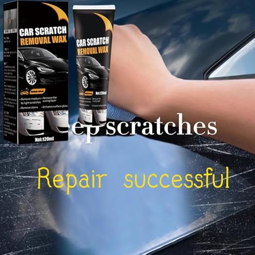 【2Packs】 Scratch Remover for Vehicles Car Scratch Remover Paste New Upgrade for Deep Scratches with Wipe & car Polish Sponge Buffing Compound for Car Paint Restorer