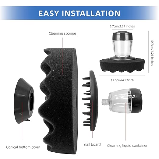 Tire Shine Applicator with 2 Detachable Foam Applicator Pads for Car Cleaning and Fine Polishing Reusable Tire Dressing Applicator for Car Truck SUV Motorcycle