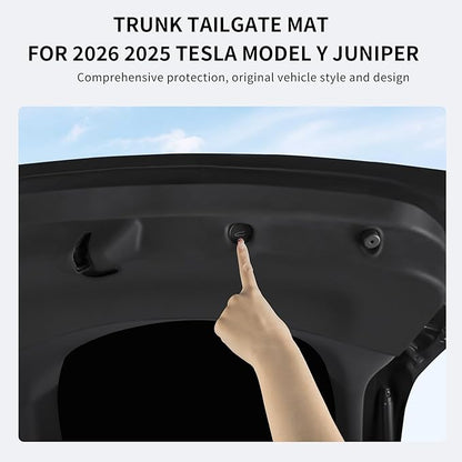 SHINELINERS Tailgate Protective Mat for Tesla Model Y Juniper 2025-2026, Trunk Cargo Liner, Rear Door Back Protection