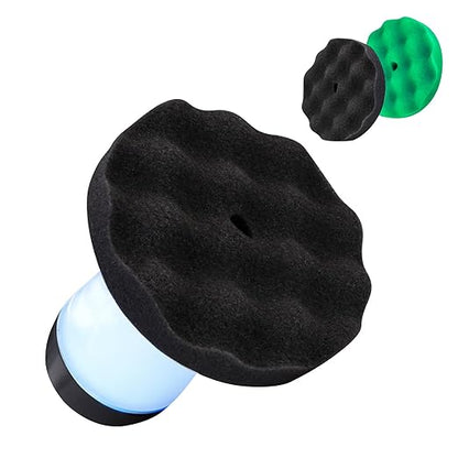 Tire Shine Applicator with 2 Detachable Foam Applicator Pads for Car Cleaning and Fine Polishing Reusable Tire Dressing Applicator for Car Truck SUV Motorcycle