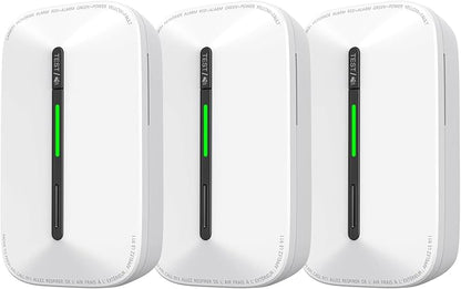 Carbon Monoxide Detectors Plug in,10 Year Replaceable Battery Operated Co Monitor Alarm,Plug and Play Co Detector,Portable Carbon Monoxide Detector for Home,Traval,RV,Hotel GS846A 3 Pack