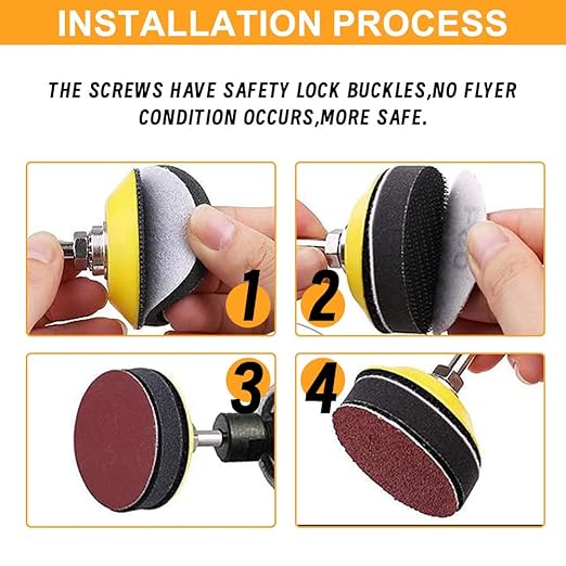 WCIC 100-Pack 3-Inch Heavy-Duty Coarse Sanding Discs | P40 to P120 | Double Supply for Large Projects | Extra Thick for Paint Removal, Rust & Wood Shaping (Heavy-Duty Coarse Kit)