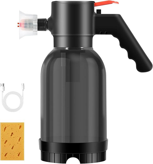 Uten Cordless Electric Foam Sprayer - 2L Foam Pump Sprayer, Car Washing Applicator, Tangle-Free for Cars, Daily Cleaning, Pets