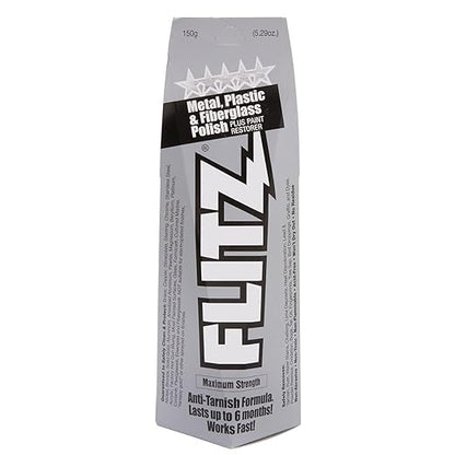 Flitz Multi-Purpose Metal Polish Paste - 5.29oz Tube of USA-Made Chrome Polish - Works on Stainless Steel, Aluminum, Plastic, Jewelry and Cars - Non-Abrasive Cleaner & Rust Remover (40 Pack)