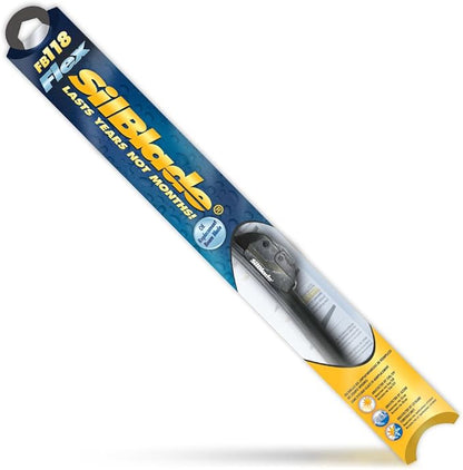Silblade FB118 Flex Black Silicone Ultimate Wiper Blade, 18" (Pack of 1)