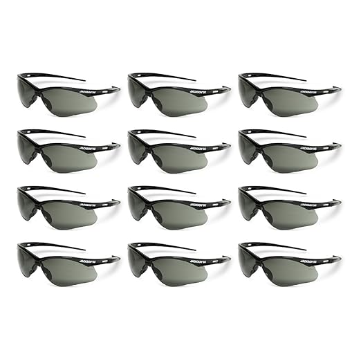 Jackson Safety SG Safety Glasses – Eye Protection for Men and Women – ANSI Z87.1 (Pack of 12)