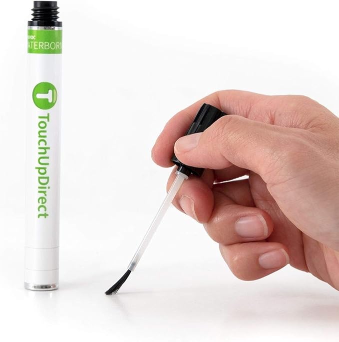 TouchUpDirect UJ Sterling Grey Metallic Compatible with Ford Exact Match Touch Up Paint Brush - Preferred Kit