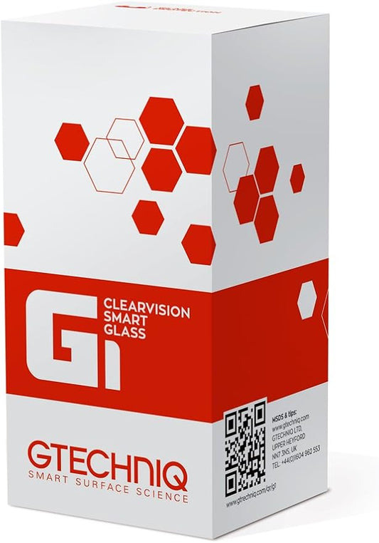 Gtechniq Auto G1 ClearVision Smart Glass for Cars, Repels Water off Glass and Windscreens, Easy to Use, Lasts up to 20,000 Miles, 15ml