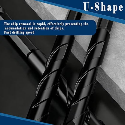 10pc 3/16” Black Ceramic Drill Bit Eccentric Drill Bit Set, 5mm Masonry Drill Bit Sets Concrete Drill Bit for Glass,Brick,Plastic,Cement,Wood,Ceramic,Metal,Marble.