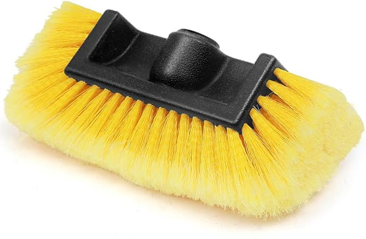 Anyyion 10 Inch Car Wash Brush Head，Soft Bristle, Auto RV Truck Boat Camper Exterior Washing Cleaning (1, Yellow)