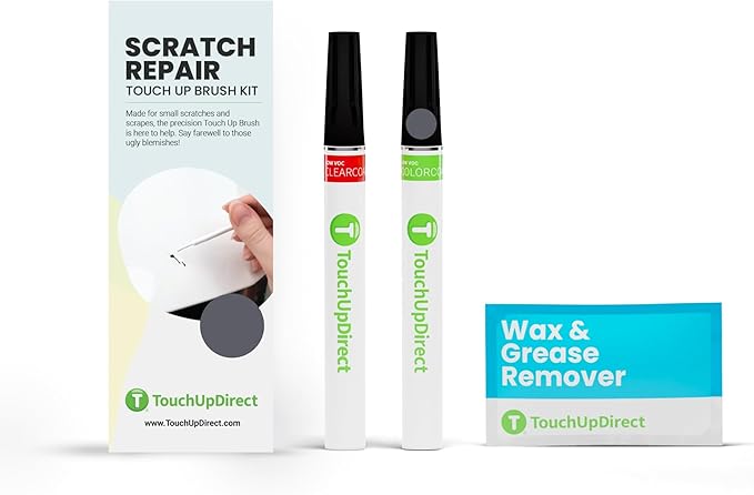 TouchUpDirect M3/P8Y Magnetite Gray Metallic Compatible with Subaru Exact Match Scratch Repair Touch Up Paint - Brush Kit